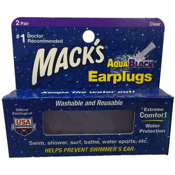 Mack's AquaBlock Earplugs 1 Pair