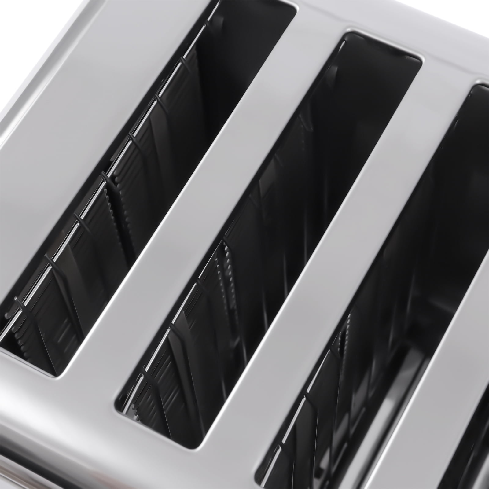 Bread Machine for Home Use – 4 & 6 Slice Modes, Stainless Steel Toaster with Pull-Out Crumb Tray
