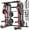 P43-Red+230LBS BP, variant on LNOW Heavy Duty Smith Machine Power Cage – All-in-One Squat Rack with Dual Pulley Cable System & 2 Smith Bars & Functional Trainer for Home Gym