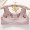 thumbnail image 3 of dgysar Front Closure Bras for women Full Coverage Wireless Comfortable Soft Wireless No Underwire Plus Size T-Shirt Bra Light Gray 34, 3 of 6