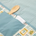 thumbnail image 4 of Mainstays Chef Kitchen Apron, 28" x 32" Cotton Apron with Pocket, Blue Herbs, 4 of 7