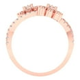 thumbnail image 4 of Halo Engagement Ring for Women - 0.48ct Moissanite in 14K Rose Gold Promise Ring, 4 of 6
