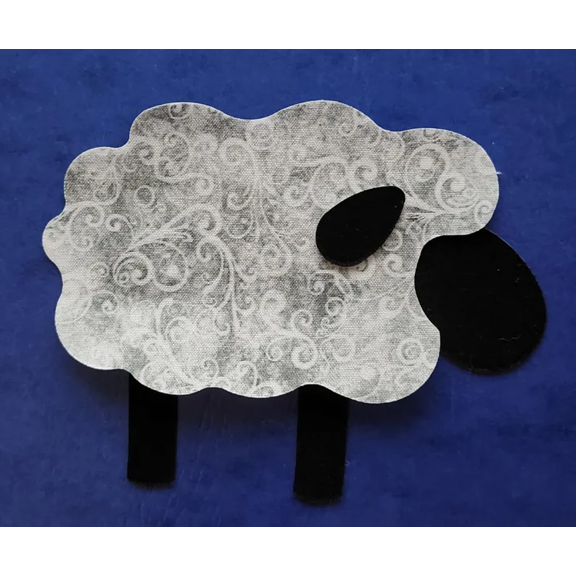 No Sew Life On The Farm Sheep 4 Die-Cut Appliques