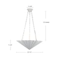 thumbnail image 2 of CH352323AW-Alora Lighting-Martine - 3 Light Chandelier-7.75 Inches Tall and 22.5 Inches Wide-Antique White Finish, 2 of 6