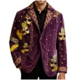 thumbnail image 4 of QSAWXQZ Men's St.Patrick's Day Carnival Blazer Graphic Print Long Sleeve Coat Festival Holiday Party Cardigan Jacket with Pockets 4XL, 4 of 6