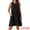 Black, variant on Tie Dye Tank Dress Sleeveless Pockets Dress L Orange