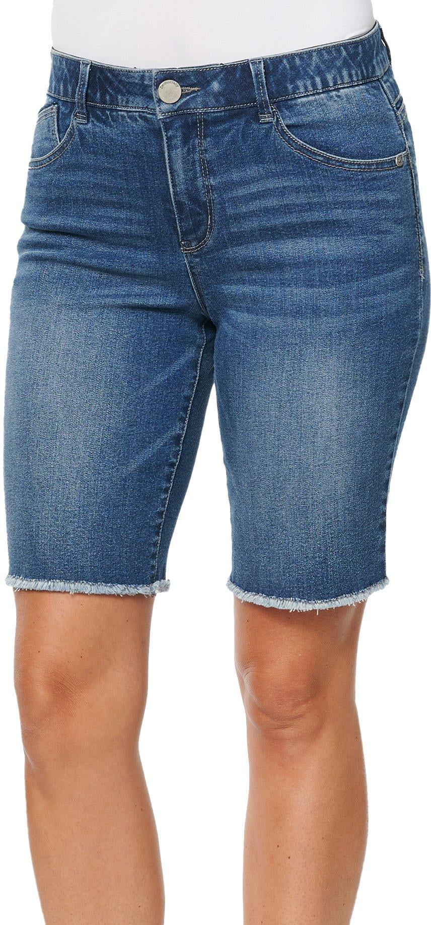 Frayed bermuda shorts Clearance