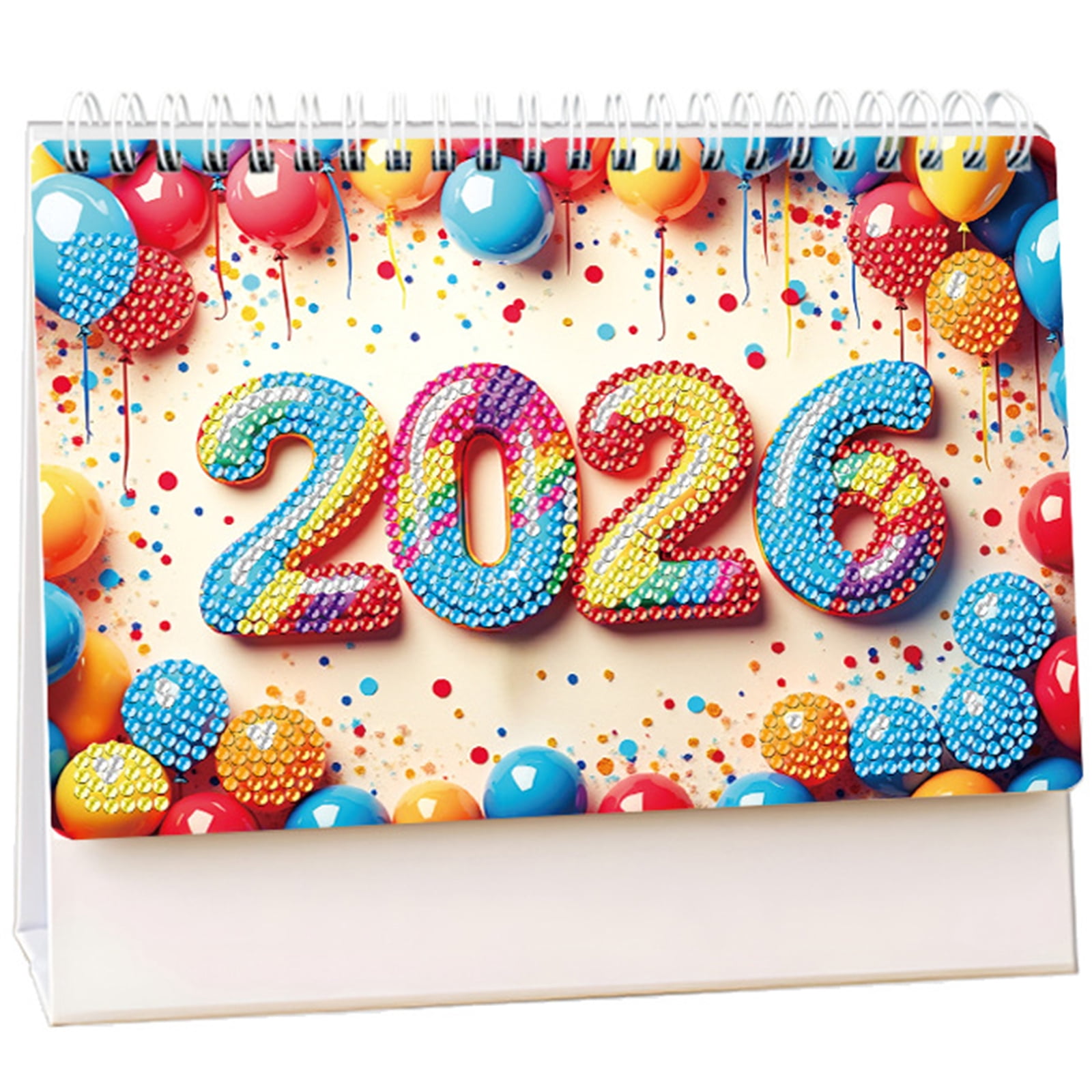 Artist 2026 Rhinestones Desk Calendar Elegant Home Office Essential Decorations Decorative Desk Planner Wall Calendar