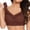 Coffee, variant on Women's Push Up Bras Bow Lace Wireless Camisole Comfortable Bralettes Lightweight Side Coverage Anti-Wardrobe Malfunction Everyday Bra Wine XXXXL