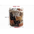 thumbnail image 3 of Boho Storage Basket,Country Print Quilted Bucket Laundry Hamper,Rustic Cowboy Clothes Organizer Bag ( 14" W x 16" H), 3 of 7