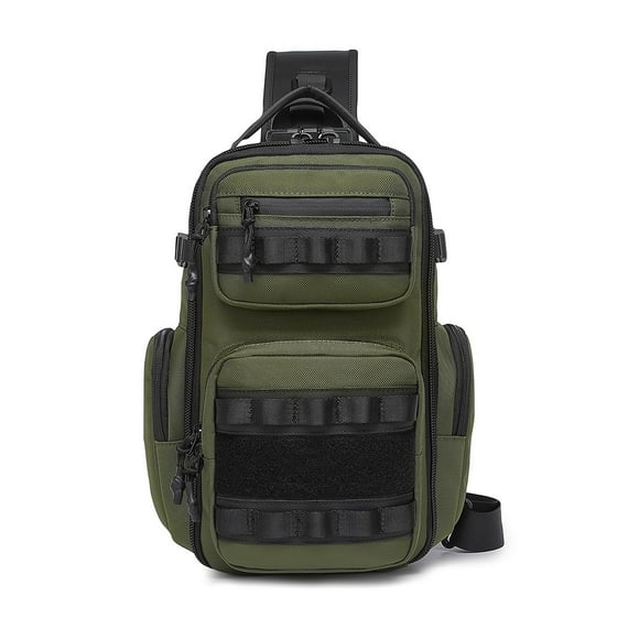Sac de Poitrine de Voyage pour Hommes, Organisateur Bandoulière Multifonction avec Sensation pour les Voyages Quotidiens et
