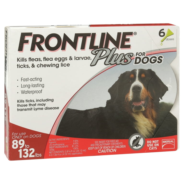 Frontline plus for large dogs 6 doses sales