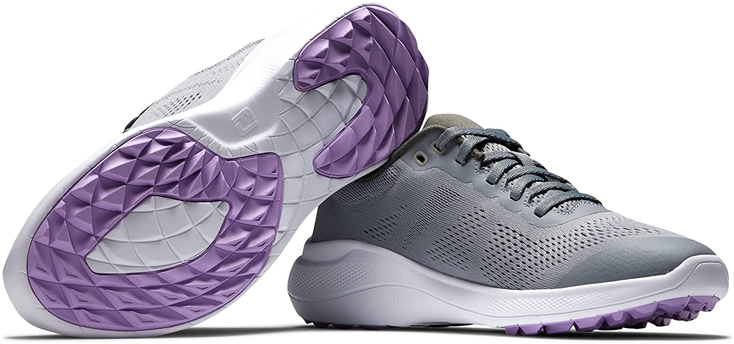 FootJoy Womens Fj Flex Golf Shoe 7.5 Grey/White/Lavender - Walmart.com