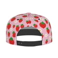 thumbnail image 4 of Balery Baseball Cap Flat Bill Hats for Men Adjustable Size for Running Workouts and Outdoor Activities All Seasons Dad Hat(Hand Drawn Strawberry ), 4 of 9