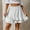 White, variant on Idoravan Women's Basic Versatile Skirt Womens Fashion Solid Color Dress High Waist Ruffles Irregular Wrinkles Design Skirt