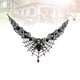 thumbnail image 2 of KAKOWELY Collar de calavera con colgante de araña y gota de sangre, accesorio para fiesta de Halloween, 2 of 4