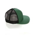 thumbnail image 2 of Structured Trucker Mesh Hat Custom Colors Letter J Initial Baseball Mid Profile (Green Black White Black), 2 of 4