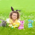 thumbnail image 4 of XGFHYJEH Easter Decoration, 4 PcEaster Bunny Wooden Signs Spring Bunny Wood Table Centerpieces Tiered Tray Decor Freestanding Shape Tabletop Decoration With Jute Rope, 4 of 6