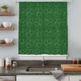 thumbnail image 5 of St. Patrick's Day Sheer Curtains 63 Inches Long, Spring Green Shamrock Lucky Leaves Light Filering Curtains, Breathable Simi Curtain Privacy Drapes for Living Room Bedroom Window Treatment, 5 of 9