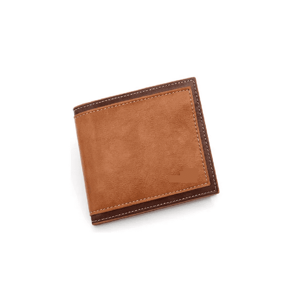 Cartera Para Hombre De Gran Capacidad Pu Billeteras Light coffee