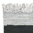 thumbnail image 5 of SAFAVIEH Vintage Leather Horatio Braided Fringe Border Runner Rug, Light Grey/Black, 2'3" x 6', 5 of 7