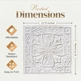 thumbnail image 3 of DCT10-Milan 2 ft. x 2 ft. PVC Glue-up or Lay-in Ceiling Tile in Antique Taupe (200 Sq.ft / Pack) - 50 Pieces, 3 of 23