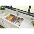 thumbnail image 6 of Ruvati 32-inch Workstation Ledge Undermount 16 Gauge Kitchen Sink Single Bowl, 6 of 18
