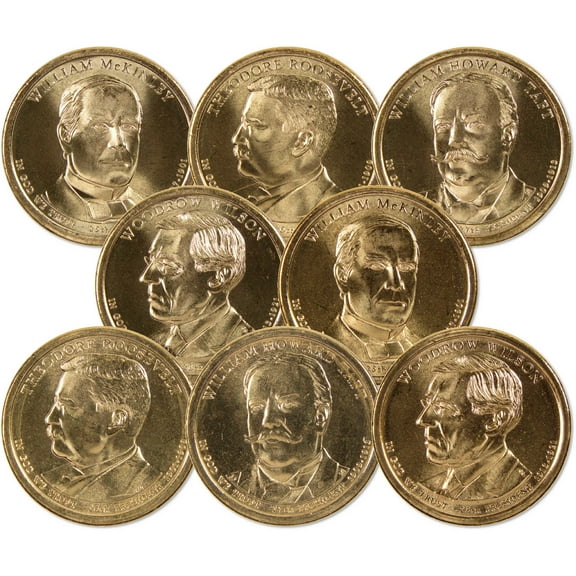 2013 P&D Presidential Dollar 8 Coin Set Uncirculated
