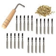 thumbnail image 2 of 120x Tuning Pin Nails and 120Pcs Rivets,with L-Shape Tuning Wrench,for Lyre Harp Small Harp Musical Stringed Instrument, 2 of 7