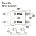 thumbnail image 2 of Musiclily Pro Electric Guitar Tremolo Bridge Dual Tremolo Stopper and Stabilizer, 2 of 5