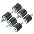 thumbnail image 1 of 6 Pack M8x23mm Thread Studs Rubber Shock 30x30mm Male Female 6 Pack M8 Lock Nuts, 1 of 6