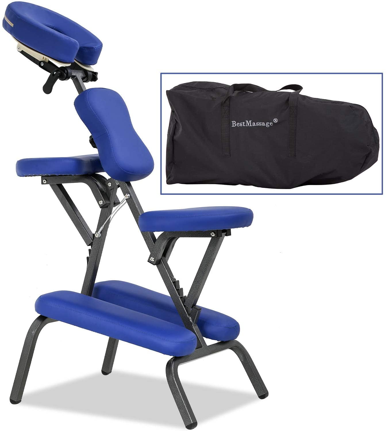 Indvending Kakadu Savvy Furinno Portable Light Weight Massage Therapy Salon Chair, Blue -  Walmart.com