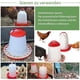 thumbnail image 4 of Set of 2.5 L Drinker and 3 Kg Feeder, Feeder for chicks, Drinker kit, Poultry feeder, Poultry drinker, Red and white, 4 of 4