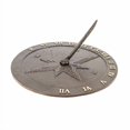 thumbnail image 2 of Cast Metal Roman Sundial - Aged Bronze, 2 of 3