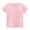 Pink, variant on Annhoo Cotton Tops for Girls Crew Neck Short Sleeve Shirts Bow Printed Casual Comfy Cute Blouses 2-14 Years