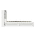thumbnail image 3 of Hadley Twin XL Wood Platform Bed with Panel Footboard & Storage Drawers in White, 3 of 5