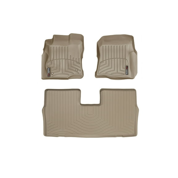 WeatherTech Custom Fit FloorLiners compatible with Equinox, Torrent - 1st & 2nd Row, Tan