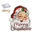 thumbnail image 1 of Wooden Hanging Sign Cartoon Dwarf Snowman Pattern Christmas Pendant for Home Festive Party Decoration, 1 of 10