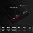 thumbnail image 3 of High Precision Coffee Scaley, Espresso Scale, LED Display Digital Weigh Coffee Scale with Timer, Rechargeable, 2kg/0.1g Pour Over Hand Drip Scale Weighing Instrument Auto Mode (Black), 3 of 5