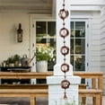 thumbnail image 5 of JGJJUGN Garden Iron Art Rotary Wind Chime Rain Chain | Decorative Rain Chain | Wind Chime Outdoor Decor | Durable Iron Craft | Garden Ornament for Patios and Courtyards | 530g, 5 of 9