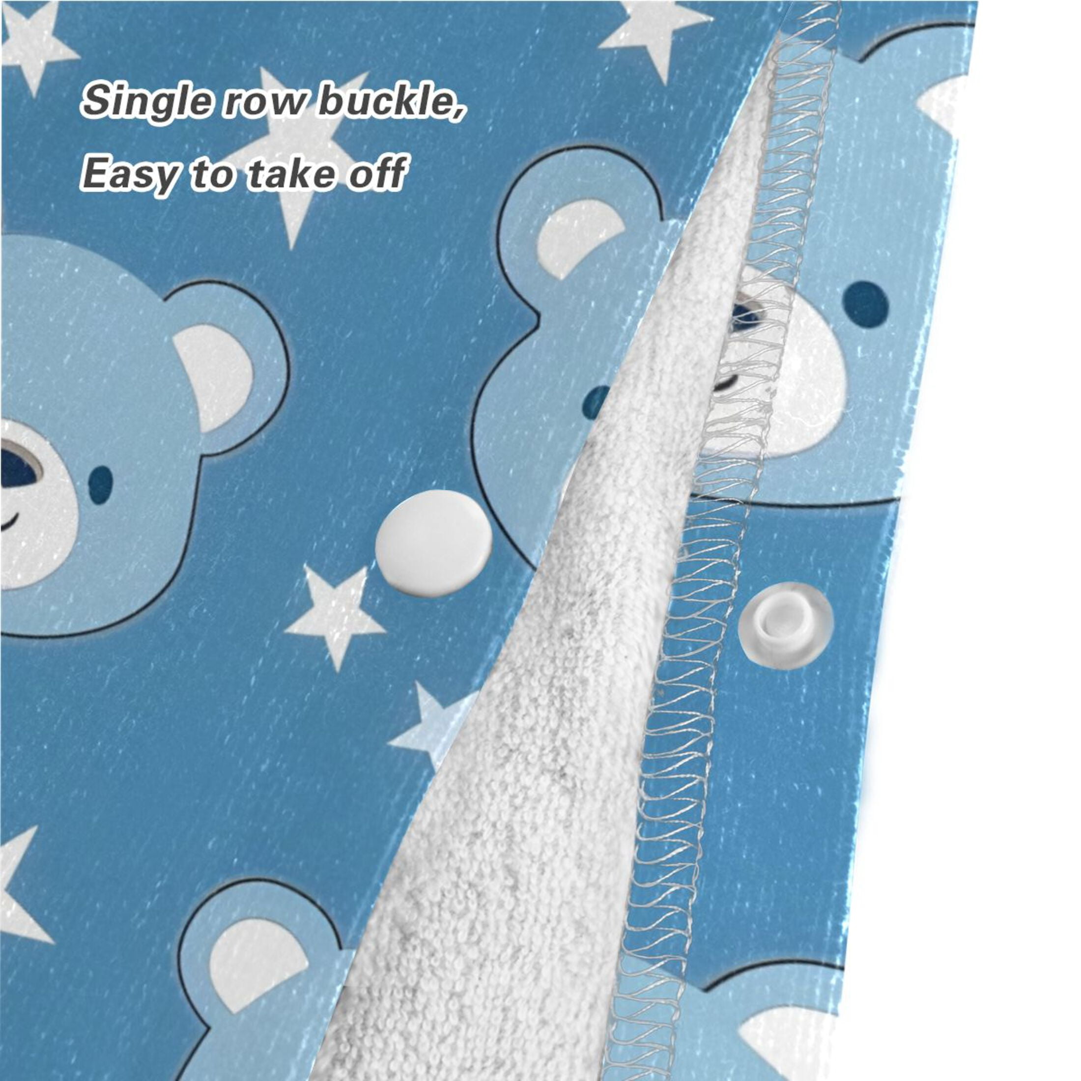 Kid Hooded Beach Towel Bath Poncho Towels Soft Absorbent Quick Dry for Boy Girl Baby Bear Face and Star S