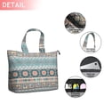 thumbnail image 2 of Blue and Pink Square Shaped Geometric Boho Pattern Travel Tote Bags for Women Carry On,Large Weekender Bags for Women Travel,Multi Functional Duffle Bag for Work,Shopping,Sports, 2 of 5