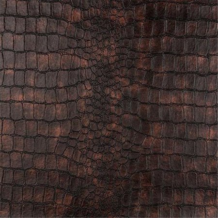 Designer Fabrics G393 54 in. Wide Bronze, Alligator Upholstery Faux Leather