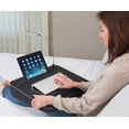 thumbnail image 6 of Sofia + Sam Lap Desk with USB Light and Tablet Slot - Black, 6 of 7