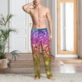 thumbnail image 2 of Honiee Glitter Rainbow for men - a sleek fusion of Straight Pajama Pants, versatile Lounge Pants, and cozy Sleepwear, all rolled into one-Medium, 2 of 6