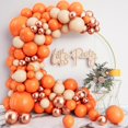 thumbnail image 1 of Orange Balloon Arch Garland Kit-Macaron Orange Balloon Latex Metallic Rose Gold Balloon 132Pcs for Baby Shower,ThanksgivingBirthday, 1 of 4