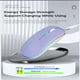 thumbnail image 5 of Ratón inalámbrico Bluetooth Guiheng recargable LED morado, 5 of 7