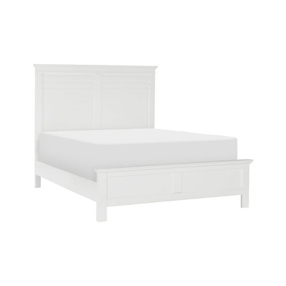 Natural Finish Contemporary Queen Size Bed with Dark Under-Paneling, Wooden Bedroom Furniture