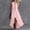 Pink, variant on Ygbgbb Women's Stand Collar Half-Zip Maxi Dress with Ruffled Hem, Sleeveless Dress, Zip & Ruffle Detail Trendy Summer Sundress Pink M