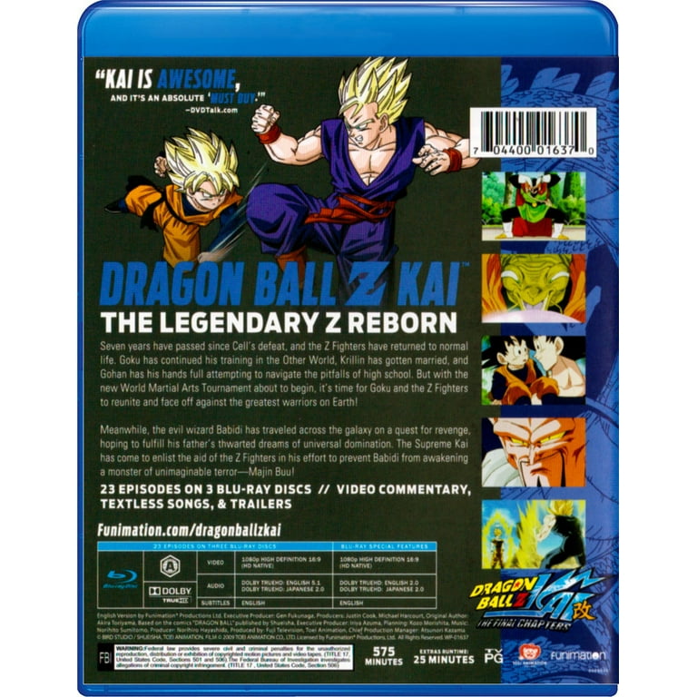 Dragon outlet Ball Z Kai: The Final Chapters Part One (Blu-ray Disc, 2017, 3-Disc Set)